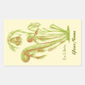Ex Libris Bloemenboek Bord Stickers (Voorkant)