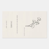 Ex Libris Boekplaat - Bibliotheeklabel veldmonster Rechthoekige Sticker (Voorkant)