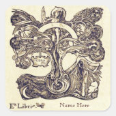  Ex Libris Boekplaat Stickers (Voorkant)