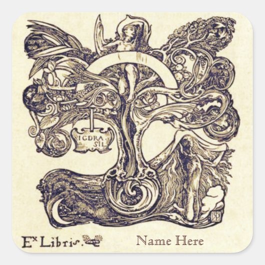 Ex Libris Boekplaat Stickers (Voorkant)