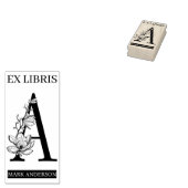 EX libris Book bookplate bookplate monogram A Rubberstempel (Gestempeld)