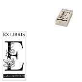 EX libris Book bookplate bookplate monogram E Rubberstempel (Gestempeld)