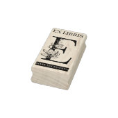 EX libris Book bookplate bookplate monogram E Rubberstempel (Stempel)