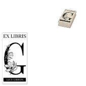EX libris Book bookplate bookplate monogram G Rubberstempel (Gestempeld)