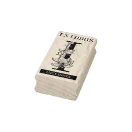 EX libris Book bookplate bookplate monogram I Rubberstempel