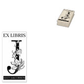 EX libris Book bookplate bookplate monogram J Rubberstempel (Gestempeld)
