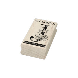 EX libris Book bookplate bookplate monogram J Rubberstempel