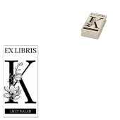 EX libris Book bookplate bookplate monogram K Rubberstempel (Gestempeld)