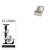 EX libris Book bookplate bookplate monogram L Rubberstempel (Gestempeld)