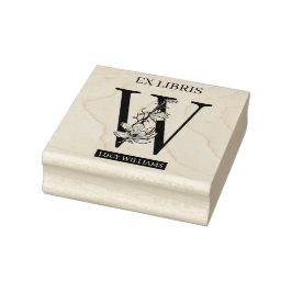 EX libris Book bookplate bookplate monogram W Rubberstempel