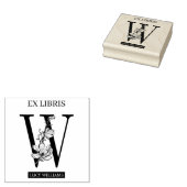 EX libris Book bookplate bookplate monogram W Rubberstempel (Gestempeld)