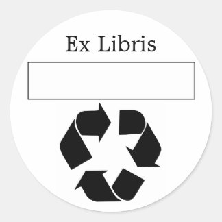 Ex Libris Bookplaat Ronde Sticker