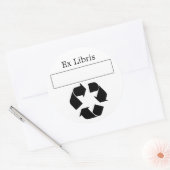 Ex Libris Bookplaat Ronde Sticker (Envelop)