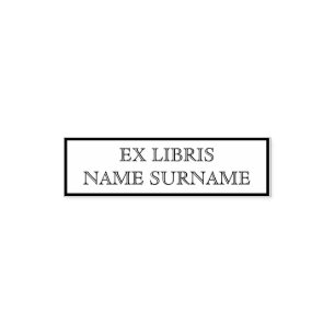 Ex Libris Bookplaat Zelfinktende Stempel