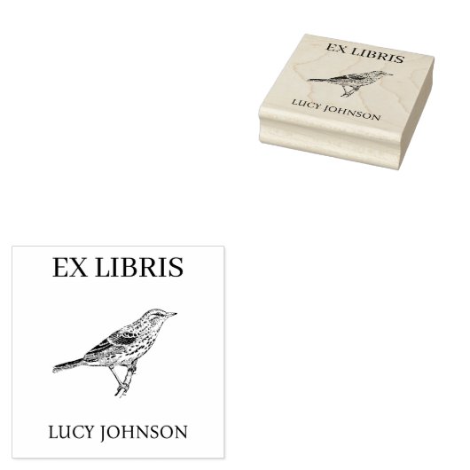 EX LIBRIS Bookplate | Personalized Library Book Rubberstempel (Gestempeld)