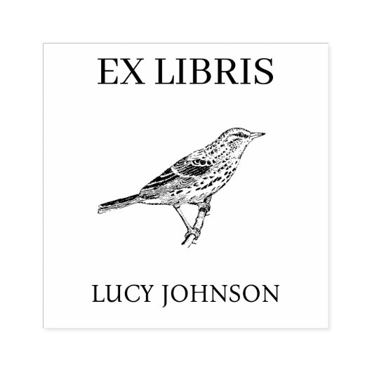 EX LIBRIS Bookplate | Personalized Library Book  Rubberstempel (Afrduk)