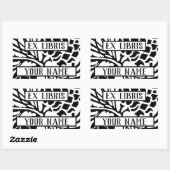 Ex Libris Bookplate Pine Cones Rechthoekige Sticker (Vel)