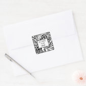 Ex Libris Bookplate Pine Vierkante Sticker (Envelop)