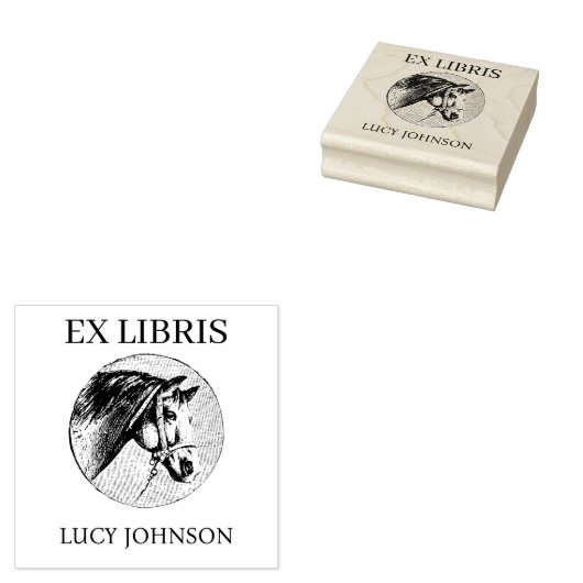 EX LIBRIS Bookplate Rubber Stamp | Personalized Rubberstempel (Gestempeld)
