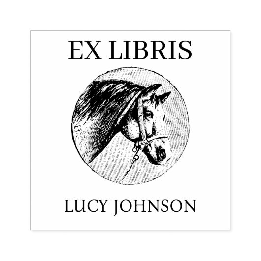 EX LIBRIS Bookplate Rubber Stamp | Personalized Rubberstempel (Afrduk)