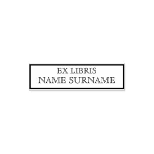 Ex Libris Bookplate Zelfinktende Stempel