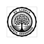 Ex Libris - Boom 02 Rubberstempel (Afrduk)