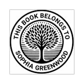 Ex Libris - Boom 03 Rubberstempel (Afrduk)