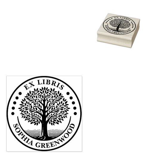 Ex Libris - Boom Rubberstempel (Gestempeld)