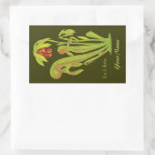 Ex Libris Botanische Boek Naam Bord Stickers (Tas)