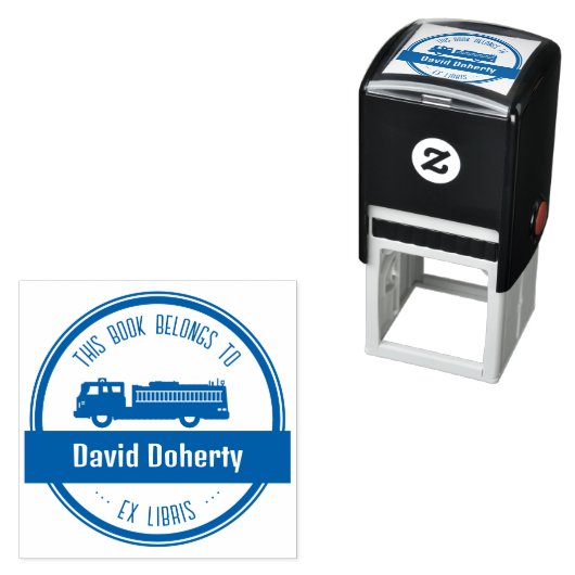 Ex libris | Brandweerman Zelfinktende Stempel (In situ)