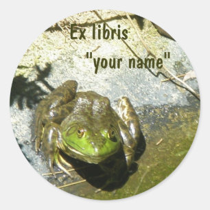 Ex Libris Bullfrog Stickers om aan te passen
