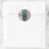 Ex Libris Cartouche & Cherubs Sticker (Tas)