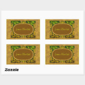 Ex Libris Cartouche Sticker (Vel)