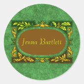 Ex Libris Cartouche Sticker (Voorkant)