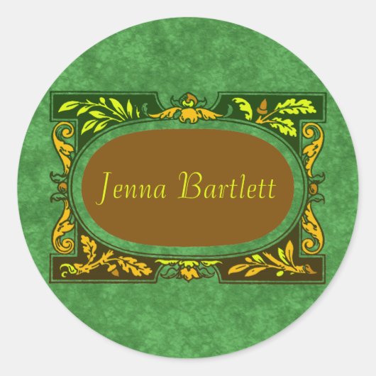 Ex Libris Cartouche Sticker (Voorkant)