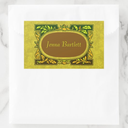 Ex Libris Cartouche Sticker (Tas)