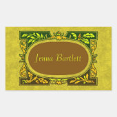 Ex Libris Cartouche Sticker (Voorkant)