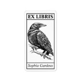Ex Libris - Crow Etiket (Voorkant)