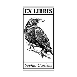 Ex Libris - Crow Rubberstempel