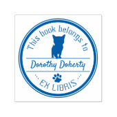 Ex Libris | Cute Cat Zelfinktende Stempel (Design)