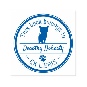 Ex Libris Cute Cat Zelfinktende Stempel