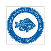 Ex Libris | Cute Fish Zelfinktende Stempel (Design)