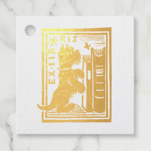 Ex Libris Dog Library Book C;lub Friendship Bedankjes Labels (Voorkant)