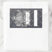 Ex-Libris Dragon Bookplate Rechthoekige Sticker (Tas)