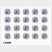 Ex Libris Dragonfly Stickers aan te passen (Vel)