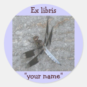 Ex Libris Dragonfly Stickers aan te passen