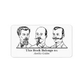 Ex Libris - Drie Man v2 Etiket (Voorkant)