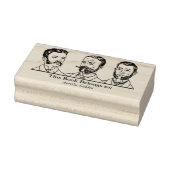 Ex Libris - Drie Man v3 Rubberstempel (Stempel)