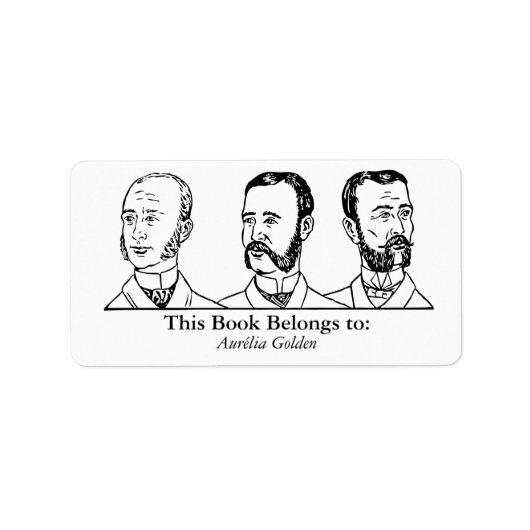 Ex Libris - Drie Man v4 Etiket (Voorkant)