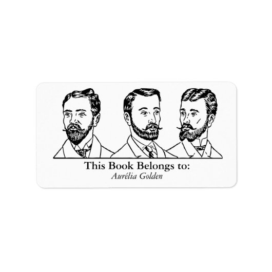 Ex Libris - Drie Man v5 Etiket (Voorkant)